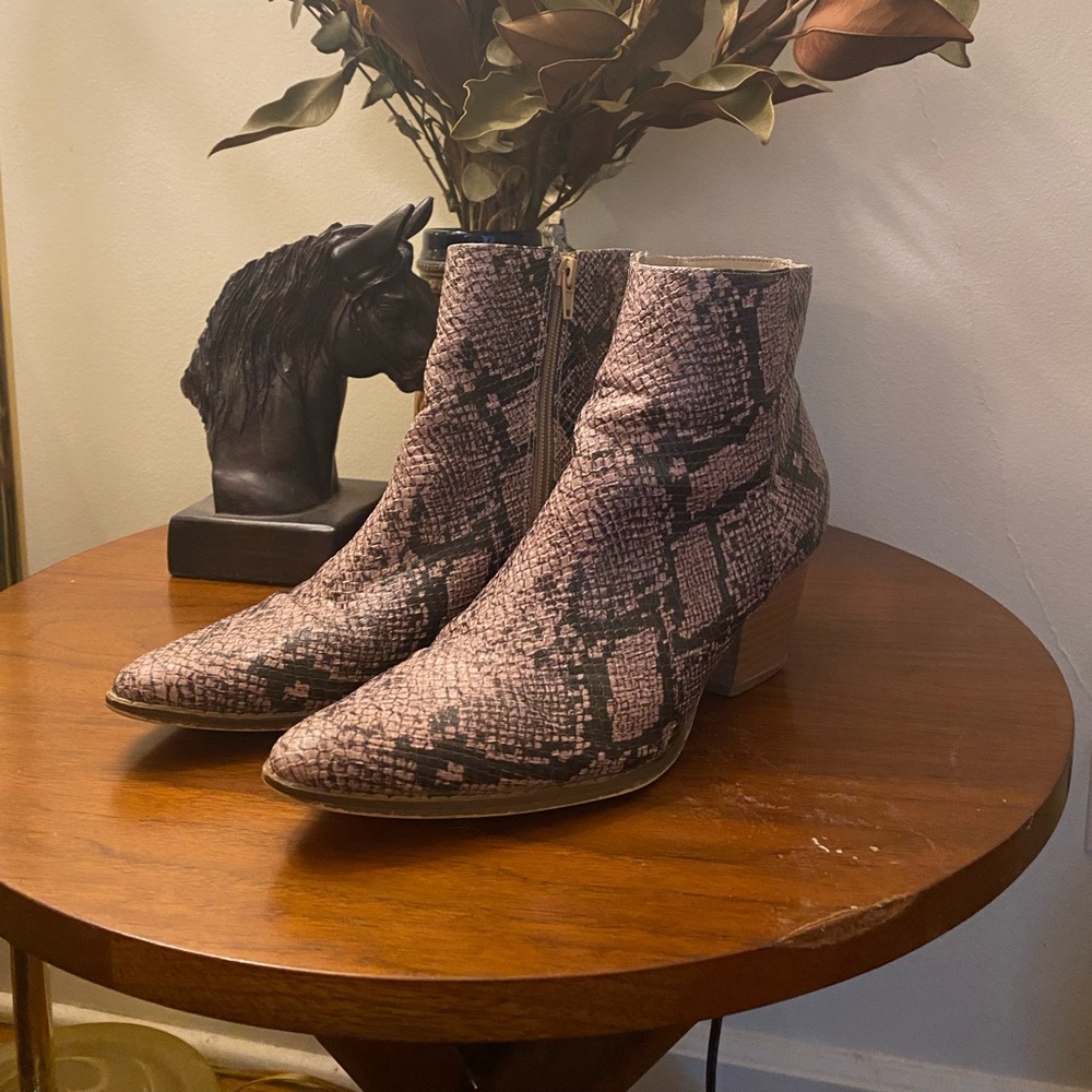 Matisse Snake Ankle Boot